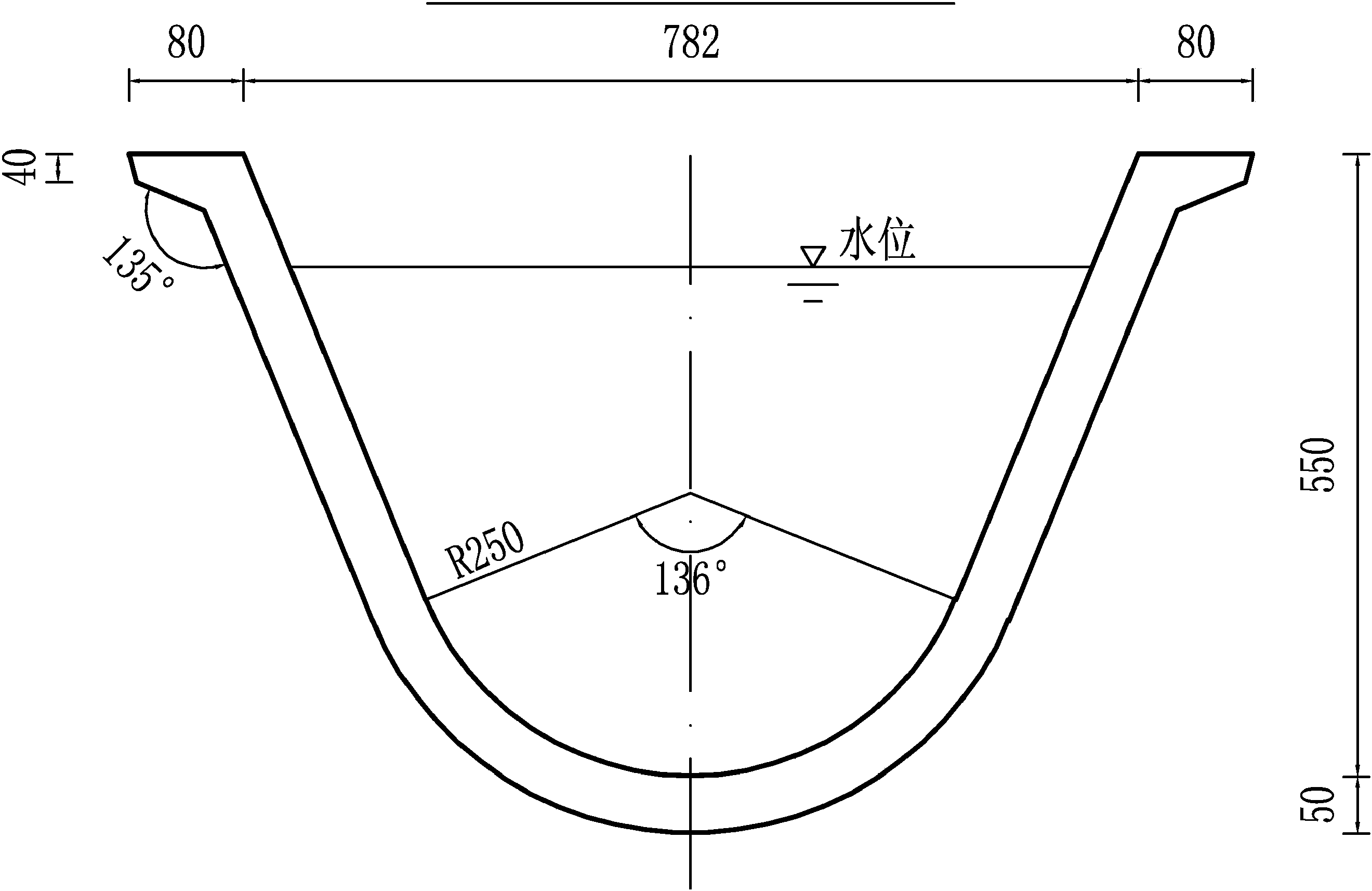 弧形渠道(D=0.5m-2)砌護圖